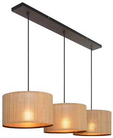 Lucide Magius hanglamp 113x32cm E27 rotan