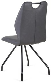 Eetkamerstoel - Carlos - leer Vintage zwart