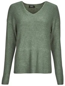 Trui Kaki Only  ONLCAMILLA V-NECK L/S PULLOVER KNT