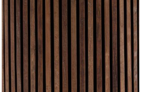 Goossens Salontafel Adel rond, hout teak bruin, stijlvol landelijk, 60 x 35 x 60 cm