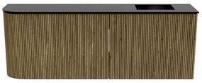 Mondiaz Joya 110cm toiletmeubel ronding links dusk met wastafel faye rechts 1 kraangat urban
