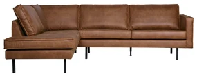 BePureHome Rodeo Hoekbank Eco Leer Links Cognac