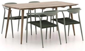 + 15% kassakorting | Diningset Manifesto | 4 personen teakhout | Tuinset stapelbaar | 5-delig | Kees Smit Tuinmeubelen