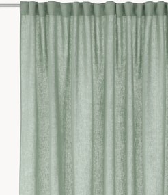 Linnen lichtdoorlatend multibandgordijn Malva, B 270 cm