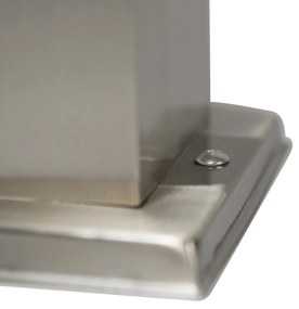 Moderne buitenlamp paal staal 80 cm IP44 - Malios