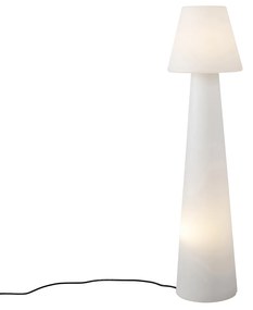 Design buiten vloerlamp mushroom wit IP44 - Katrijn Modern E27 IP44 Buitenverlichting rond