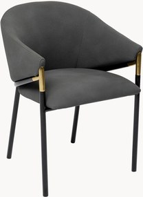 Kunstleren eetstoelen Boulevard met armleuningen, 2-delig