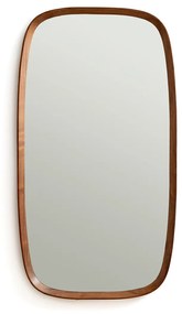 Spiegel, rechthoekig in notenhout, H110cm, Orion
