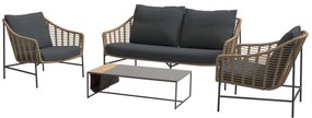 4 Seasons Outdoor Timor 2,5 zits loungebank SALE  Loungebank    beige weerbestendig