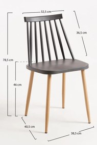 Set 4 Bik Stoelen