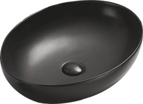 Mexen Jowita opbouwwasbak 52 x 39 cm, matzwart - 21355285