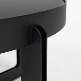 Zuiver Centre Round Black Ronde Design Salontafel Zwart - 68 X 68cm.