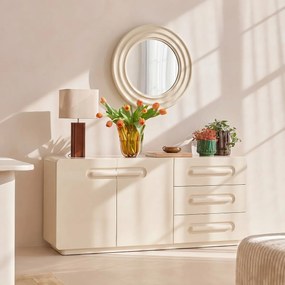 Gelakt dressoir, 2 deuren, 3 lades, NEWCOOL
