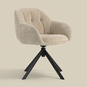 Draaibare Eetkamerstoel Beige