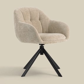 Draaibare Eetkamerstoel Beige