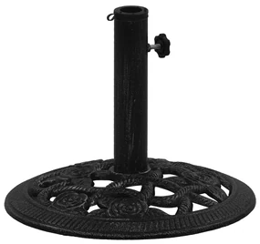 vidaXL Parasolvoet 40x40x32 cm gietijzer zwart