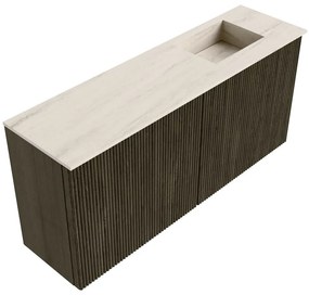 Mondiaz Joya DLux 90cm toiletmeubel shadow met wastafel faye rechts zonder kraangat meli