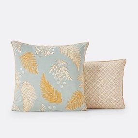 Kussensloop in perkalkatoen, Fougère