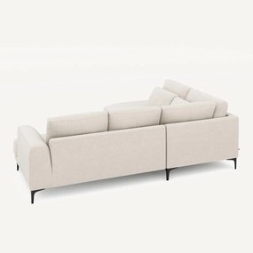 Gesloten hoekbank links in gemêleerd canvas, MARSILE