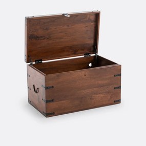 Koffer in massief mangohout Mang