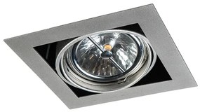 Grote Inbouwspot staal G53 111mm verstelbaar - Oneon Design, Modern QR111 / AR111 / G53 vierkant Binnenverlichting Lamp