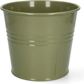 Bloempot, zink, olijfgroen,Ø17 cm