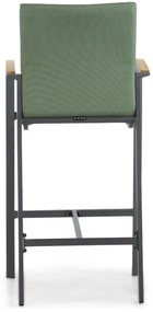 Barstoel Aluminium/textileen Groen Lifestyle Garden Furniture Brandon
