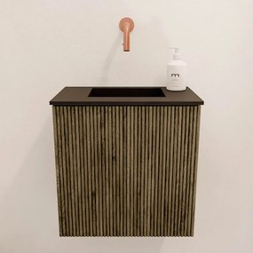 Mondiaz Joya 40cm toiletmeubel dusk met wastafel faye midden zonder kraangat urban