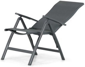 Tuinset 6 personen 220 cm Aluminium/textileen Grijs Hartman Sitges/Mateo