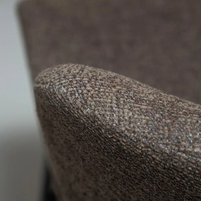 Dan-Form Glam Swivel Draaibare Barstoel Bruin Boucle