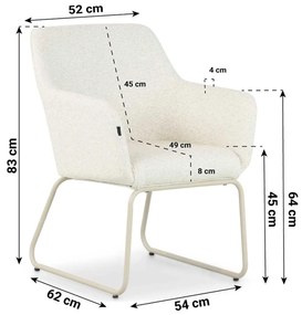 Tuinstoel textiel Grijs-antraciet Lifestyle Garden Furniture Lugo
