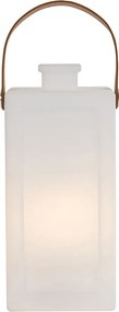 Moderne tafellamp wit flame effect oplaadbaar IP44 - Stard