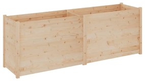 vidaXL Plantenbak 200x50x70 cm massief grenenhout