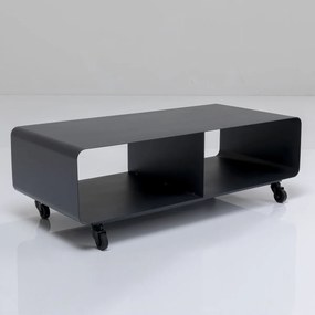 Kare Design Mobil Verrijdbaar Tv-meubel Donkergrijs - 90x42x30cm.