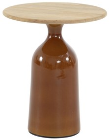 June lounge tuintafel hoogglans keramiek caramel 45xH55 cm 4 Seasons Outdoor