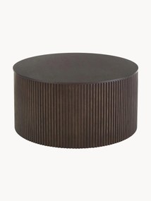 Ronde houten salontafel Nele met opbergruimte
