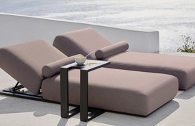 Flow. Ligbed Sentosa taupe chiné met zwart frame
