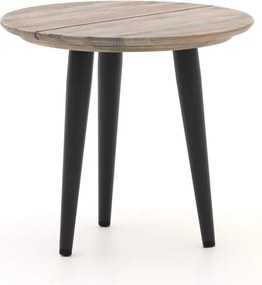 Bijzettafel tuin ROUGH | Rond | Tuintafel Teakhout | Ø50cm | Kees Smit Tuinmeubelen