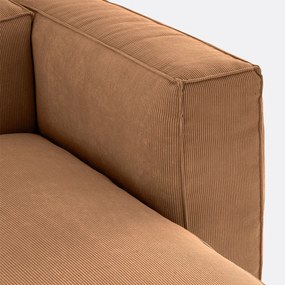 Omvormbare longchair geribd fluweel, Seven