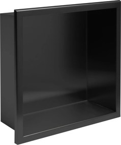 bathroom shelf 30x30 matte black