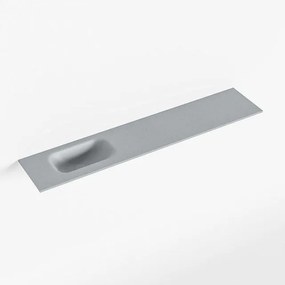 Mondiaz EDEN Fontein - 110x23x0.9cm - wasbak Links - zonder kraangaten - voor toiletmeubel - Solid surface - Plata F50123Plata