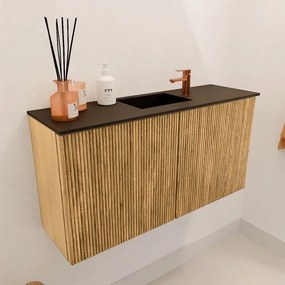 Mondiaz Joya 80cm toiletmeubel oak met wastafel faye midden 1 kraangat urban