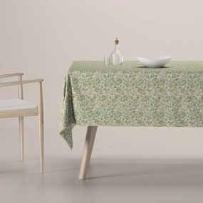 Dekoria Rechthoekig tafelkleed, groen-beige, 100 x 100 cm