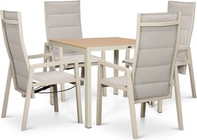 Tuinset 4 personen 909 cm Aluminium Taupe Lifestyle Garden Furniture Essence/Creta