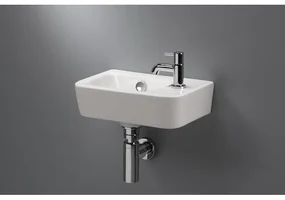 Royal Plaza Capella fontein 37x24,5x13,5cm 1 kraangat links met overloop wit 19565