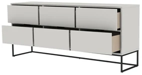 Tenzo Lipp Scandinavisch Dressoir Wit - 176x43x76cm.