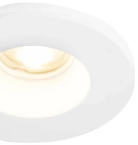 Set van 6 Inbouwspot wit 13 cm rond - Gypsy Stucco GU10 Binnenverlichting Gips Lamp