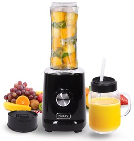 Niceey Mini Blender - Smoothie Maker - 500W - Zwart
