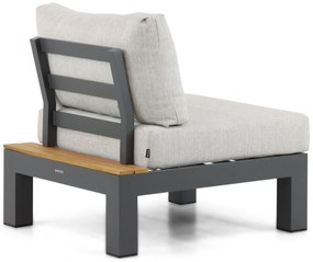 Loungeset 6 personen Aluminium/Teak Grijs Lifestyle Garden Furniture Vittoria