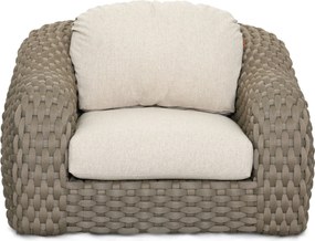 Stoel en Bank Loungeset 5 personen Rope Taupe  Santika Furniture Santika